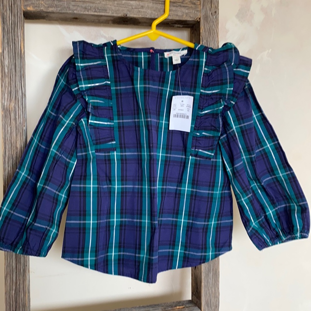 Girls plaid top | size xs (4/5)